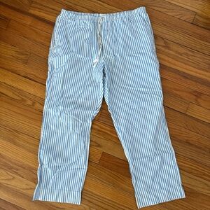 Vineyard Vines Light Blue and White Striped Pants